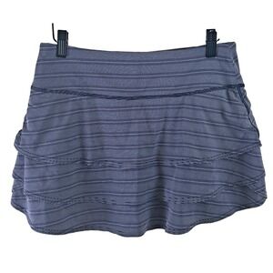 Athleta Navy and White Striped Athletic Skort